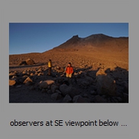 observers at SE viewpoint below Ampato